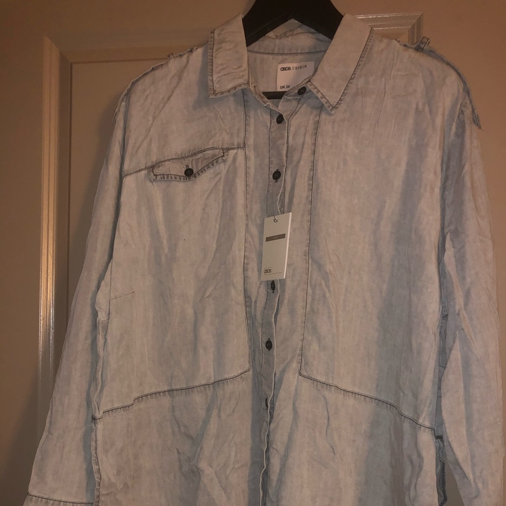 ASOS Light Denim Shirt - Size 20 / UK 24